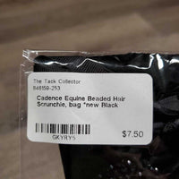 Beaded Hair Scrunchie, bag *new