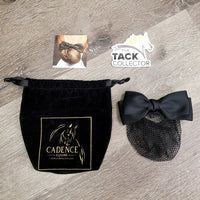 Traditional Bow & Mesh Hair Bun Net, bag *new