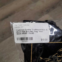 Traditional Bow & Mesh Hair Bun Net, bag *new