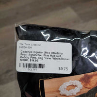 Ultra Stretchy Pearl Scrunchie, Fine Hair Net, Bobby Pins, bag *new