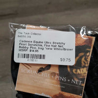 Ultra Stretchy Pearl Scrunchie, Fine Hair Net, Bobby Pins, bag *new