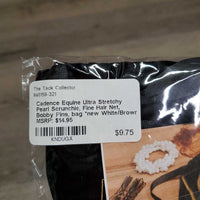 Ultra Stretchy Pearl Scrunchie, Fine Hair Net, Bobby Pins, bag *new