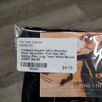 Ultra Stretchy Pearl Scrunchie, Fine Hair Net, Bobby Pins, bag *new