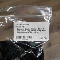 Classic Bow & Bun Cover, Clip, Pearls, Bag *new