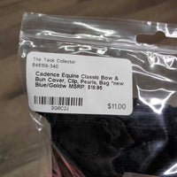 Classic Bow & Bun Cover, Clip, Pearls, Bag *new