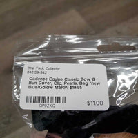 Classic Bow & Bun Cover, Clip, Pearls, Bag *new