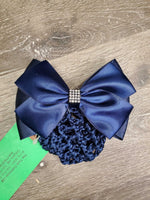 Hair Bun Cover & Bow, Clip, Bling, Bag *new