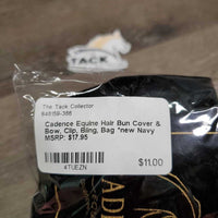 Hair Bun Cover & Bow, Clip, Bling, Bag *new