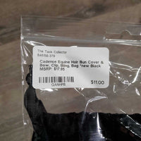 Hair Bun Cover & Bow, Clip, Bling, Bag *new