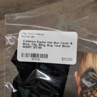 Hair Bun Cover & Bow, Clip, Bling, Bag *new