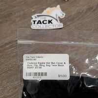 Hair Bun Cover & Bow, Clip, Bling, Bag *new