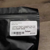 Complete Hair Net Set: net, u-pins, elastics, bag *new