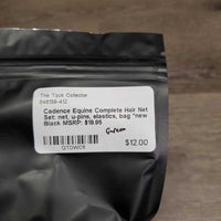 Complete Hair Net Set: net, u-pins, elastics, bag *new