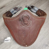 Large Belly Girth, 2x els, Caribiner *vgc, clean, mnr residue, stains, scrapes & scratches, seams: mnr dirt & hair