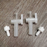 2 Compression Gel Ice Boots, 1 pump, Bag: 2 caps & valves *gc, clean, WORKS, hairy, snags, rubs, stains