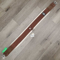 SMx Combo: Nylon Web, Velcro Neoprene & Fleece Liner, 2x els, D ring *gc, clean, clumpy, hair, thins edges, older