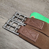 SMx Combo: Nylon Web, Velcro Neoprene & Fleece Liner, 2x els, D ring *gc, clean, clumpy, hair, thins edges, older