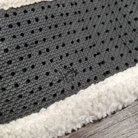 SMx Combo: Nylon Web, Velcro Neoprene & Fleece Liner, 2x els, D ring *gc, clean, clumpy, hair, mnr thins edges, older