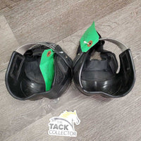 Pr Heel Boots *gc, dirt, rubs, L-TORN edge