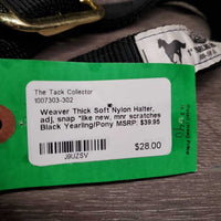 Thick Soft Nylon Halter, adj, snap *like new, mnr scratches