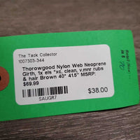 Nylon Web Neoprene Girth, 1x els *xc, clean, v.mnr rubs & hair