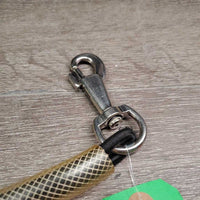Plastic Covered Tail Strap, 2x snaps *vgc, clean, mnr rubs/frays & discolored pvc