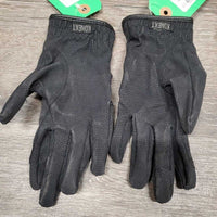 Pr Light Riding Gloves *gc, clean, rubs, threads & faded edges