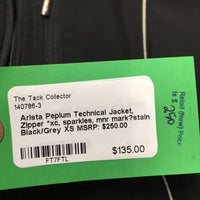 Technical Jacket, Zipper *xc, sparkles, mnr mark?stain