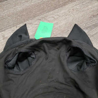 Light Perforated Ear Bonnet Fly Veil, 1x piping *gc, clean, sparkles, mnr hair, shrunk, curled