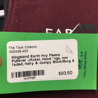 Hvy Fleece Pullover Jacket, Hood *vgc, mnr faded, hairy & clumpy