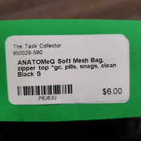 Soft Mesh Bag, zipper top *gc, pills, snags, clean