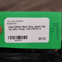 Mesh Bag, zipper top *gc, pills, snags, clean