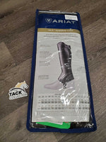 Leather Half Chaps, Back Zips, Bag, tag