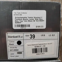 Paddock Boots, Laces, Side Zips, Box, Tag *new