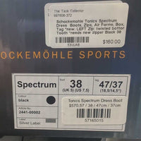 Dress Boots, Zips, Air Forms, Box, Tag *new. LEFT Zip: twisted bottom Tooth *needs new zipper