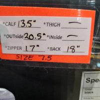 Dress Boots, Zips, Air Forms, Box, Tag *new. LEFT Zip: twisted bottom Tooth *needs new zipper