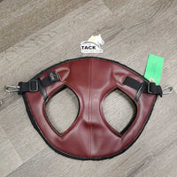 Leather Wool Felt Poll Guard - Head Bumper, 2x caribiner *xc, clean, rubs, pills & hair