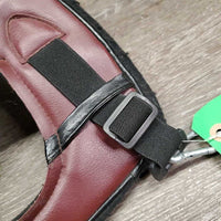 Leather Wool Felt Poll Guard - Head Bumper, 2x caribiner *xc, clean, rubs, pills & hair