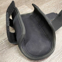 Pr Closed Schooling Boots, velcro, bag *vgc, mnr dirt, hair, rubs & pills