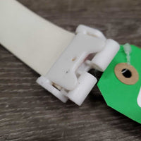 Soft TPE Plastic Belt, Buckle Connector "Horses" *gc, No Buckle, shortened?, rubs/faded spots