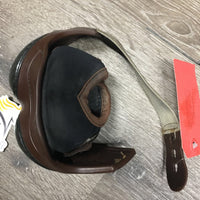 1 ONLY Right Heel Boot *gc, clean, faded, stretched & torn elastic, marker, stains, seam rubs, chips, frayed & hairy velcro