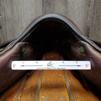 18" *W 6" Devoucoux Chiberta Monoflap Saddle, 2 Breastplate D Rings, Green Devoucoux Nylon Cover, Lg Front & Back Exterior Blocks, Foam Panels, Flaps: 13"L x 13.5"W Serial #: 15S13006094 Arcade Normale 18 1A 2PB D3D