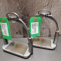 Wide Base Flexi Stirrup Irons, Adjustable Top *gc, sandy/gunky grips, dirt, stained rubber, scratches, rubs