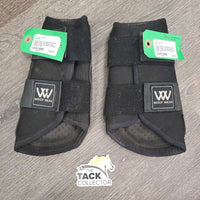 Pr Neoprene Closed Boots, veclro *gc, dirty, hairy, stains, faded, scratches, scrapes