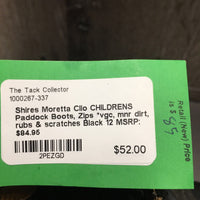 CHILDRENS Paddock Boots, Zips *vgc, mnr dirt, rubs & scratches