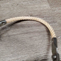 #937 Jim Warner Lariat Noseband Mechanical Western Hackamore, Chain *gc, clean, v.rusty connectors, stains