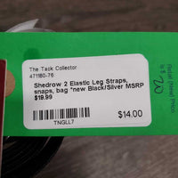 2 Elastic Leg Straps, snaps, bag *new