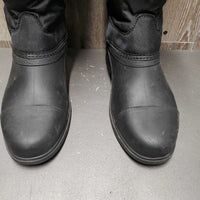 Tall Fleece Lined Winter Boots, velcro *xc, mnr dirt, hair
