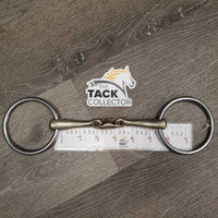 Med French Link Loose Ring Bit, lozenge *gc, v.stained, v.chewed, scratches