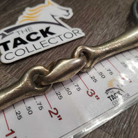 Med French Link Loose Ring Bit, lozenge *gc, v.stained, v.chewed, scratches